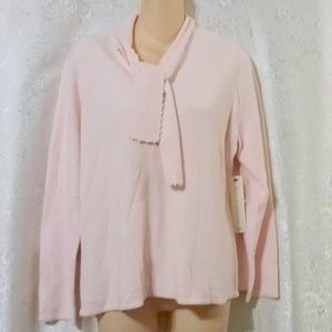 Mercer Street Studio Pearl Trim Pussy Bow Sweater *